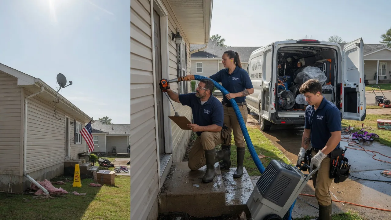 Ceiling Water Damage Restoration in Harristown, IL near me